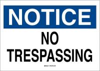 41G327 Admittance Sign, 7 x 10In, Blk/Ble and Wht