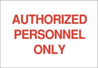 41G328 Admittance Sign, 7 x 10In, Red/White