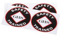 41G471 GHS Trained Sticker, PK 10