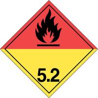 41G490 Label, Wht/Yllw/Rd/Blk, Laser Paper, PK 100