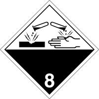 41G506 Label, White/Black, Vinyl, PK 100
