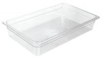 41G544 Food Pan, Polycarbonate, Full, 20-3/4 In