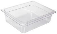 41G547 Food Pan, Polycarbonate, Half, 12-3/4 In