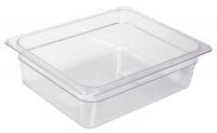 41G549 Food Pan, Polycarbonate, Half, 12-3/4 In