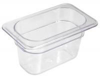 41G559 Food Pan, Polycarbonate, Ninth, 7 In