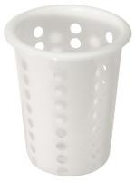 41G577 Silverware Cylinder, 4-1/2 In L, Poly