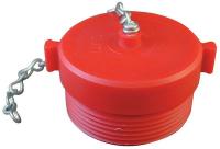 41H523 Plastic Plug, 2-1/2 In NH, Red