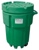 41H548 Receptacle, Wheeled, Green, 90 Gal.