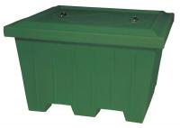 41H554 Bin, 51-1/2x47-1/4x42 In, 8 In Wheels, Grn