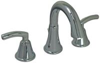 41H827 Lav Faucet, Two Handle Wide, Low LeadBrass