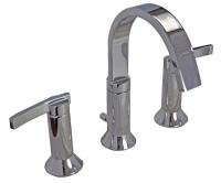 41H832 Lav Faucet, Two Handle Wide, Low LeadBrass