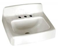 41H859 Lavatory Sink, Wall, White