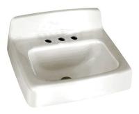 41H877 Lavatory Sink, Wall, White