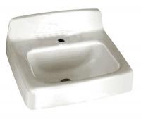 41H884 Lavatory Sink, Wall, White