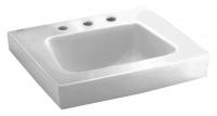 41H886 Lavatory Sink, Wall Concealed, White