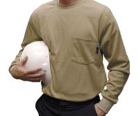 41H961 FR Long Sleeve T-Shirt, Khaki, 3XL