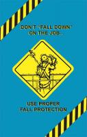 41J151 Poster, Fall Protection, Spanish