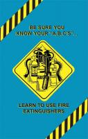 41J153 Poster, Fire Extinguisher, Spanish