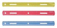 41N532 Ruler, Plastic, 12 In