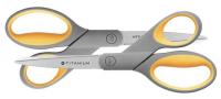 41N554 Scissors, 8 In, Gray/Yellow
