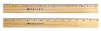 41N627 Ruler, Wood, 18 In