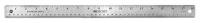 41N637 Ruler, Stainless Steel, 18 In