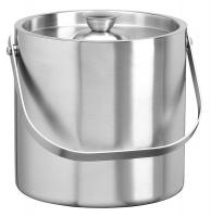 41N679 Ice Bucket, 1.5 qt., Silver, PK 6