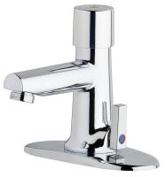 41N761 Lavatory Faucet, Push Button, Deck, .25 gpc