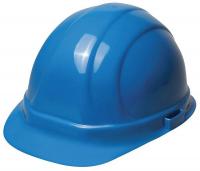41N878 Hard Hat, Front Brim, Blue, 6-pt.Ratchet