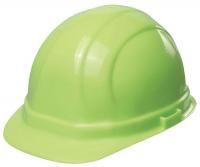 3JPG4 Hard Hat, FrtBrm, Slottd, 6PinLk, Hi-Viz Grn