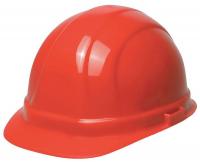 41N904 Hard Hat, Front Brim, Red, 6-pt.Slide-Lock