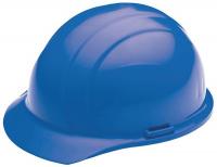 41N889 Hard Hat, Front Brim, Blue, 4-pt.Ratchet