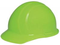 41N915 Hard Hat, Front Brim, Lime, 4-pt.Slide-Lock