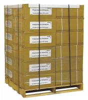 41P074 Strapping, Polypropylene, 7500 ft, Pk 12