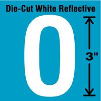 41R029 Letter Label, O, White, PK 5