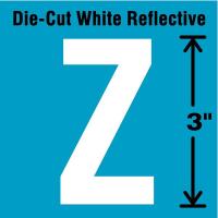 41R040 Letter Label, Z, White, PK 5