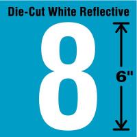 41R084 Number Label, 7, White