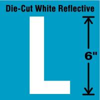 41R098 Letter Label, L, White