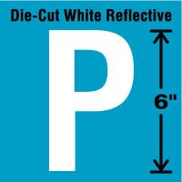 41R103 Letter Label, P, White