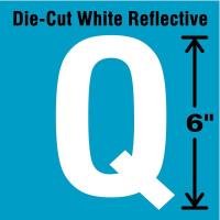 41R104 Letter Label, Q, White