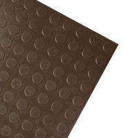 41R156 Landing Tile, Dark Brown, Rubber, 2 ft. W