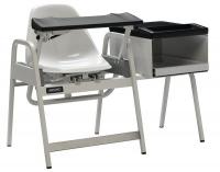 41V525 Blood Draw Chair, White, 20 In. D Seat