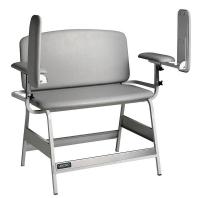 41V527 Bariatric Blood Draw Chair, White, 20 In.