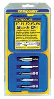 42W487 Damaged Screw Remover, No.0 to No.4, PK 5
