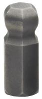 42W644 Ball Hex Bit, 5mm Point, 1/4 in Shank