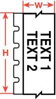 42X320 Thermal Label, 50 Ft. L x 1/4 In. W