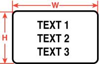 42X351 Thermal Label, 1 In. L x 2 In. W