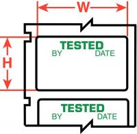 42X394 Thermal Label, 1-1/2 In. L x 3/4 In. W