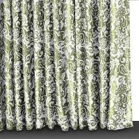42X527 Shower Curtain , Green, Polyester, 72 In