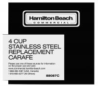 42X553 Carafe, 4 Cup, Stainless Steel